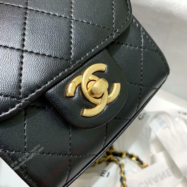 Chanel女包 香奈兒專櫃最新款珍珠小方塊包 Chane鏈子小包  djc3887